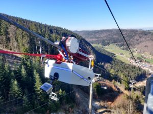 Système de chariot autonome de tyrolienne 